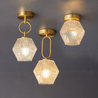 Lampa sufitowa nowoczesna złota LED