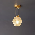 Lampa sufitowa nowoczesna złota LED