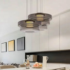 Modern LED Pendant Light Above Dining Table