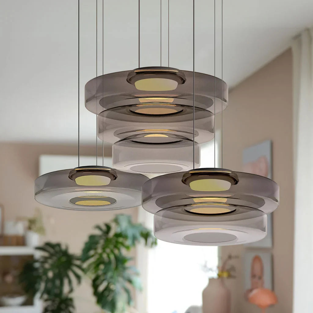 Modern LED Pendant Light Above Dining Table