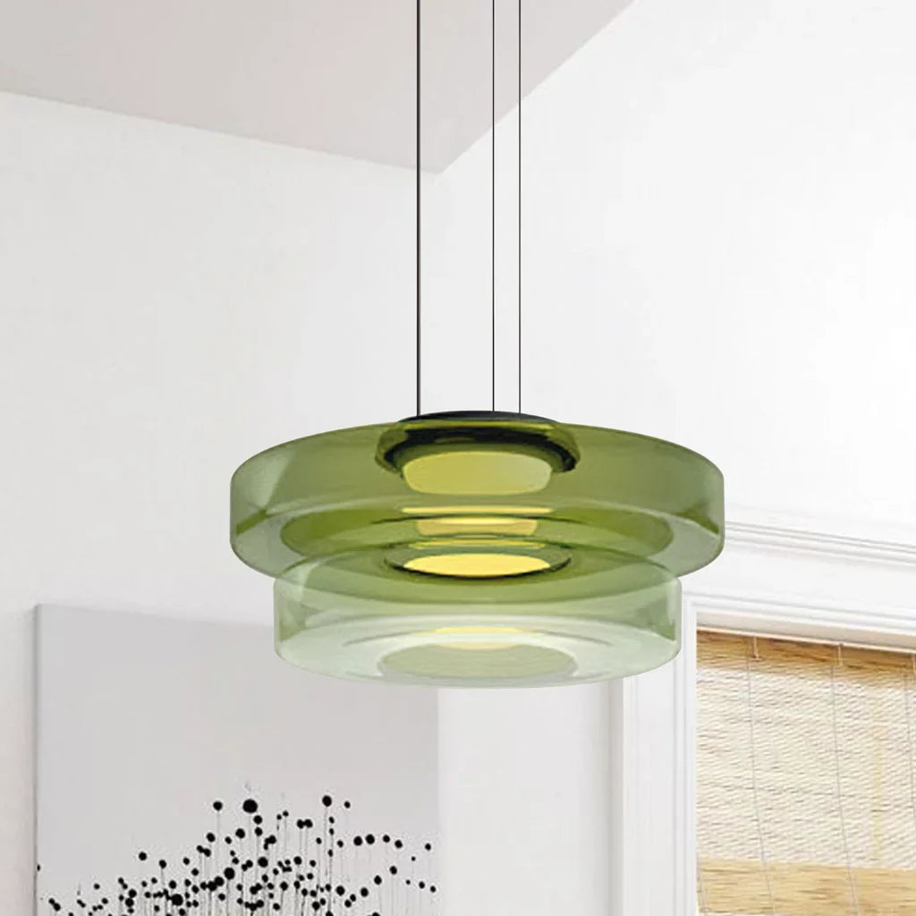 Modern LED Pendant Light Above Dining Table