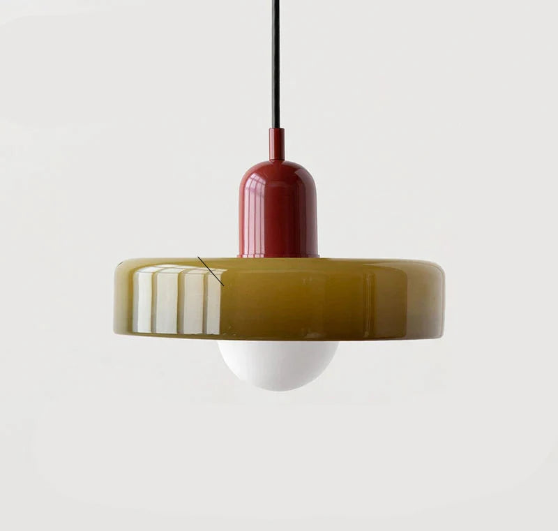 Lampa wisząca nowoczesna led okrągła bauhaus kolorowa