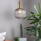 Lampa wisząca nowoczesna ryflowana