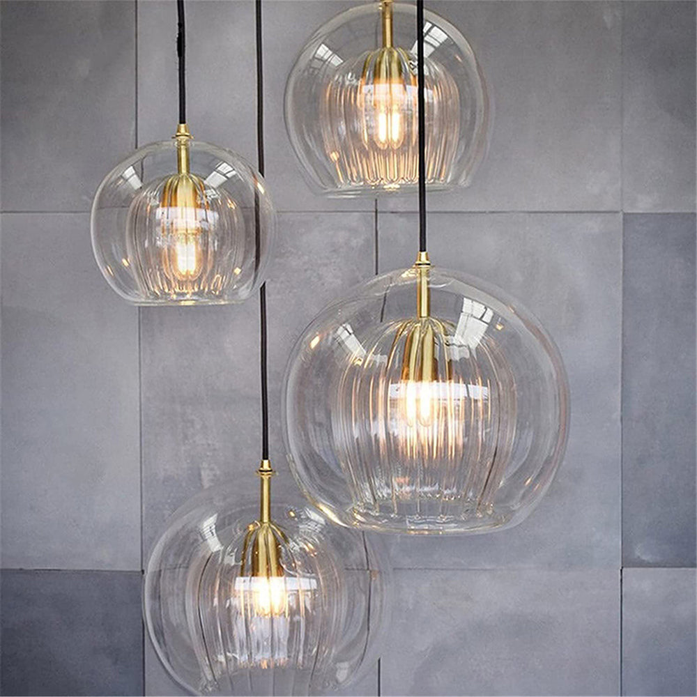 Lampa wisząca przezroczysta kula