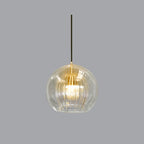 Lampa wisząca przezroczysta kula
