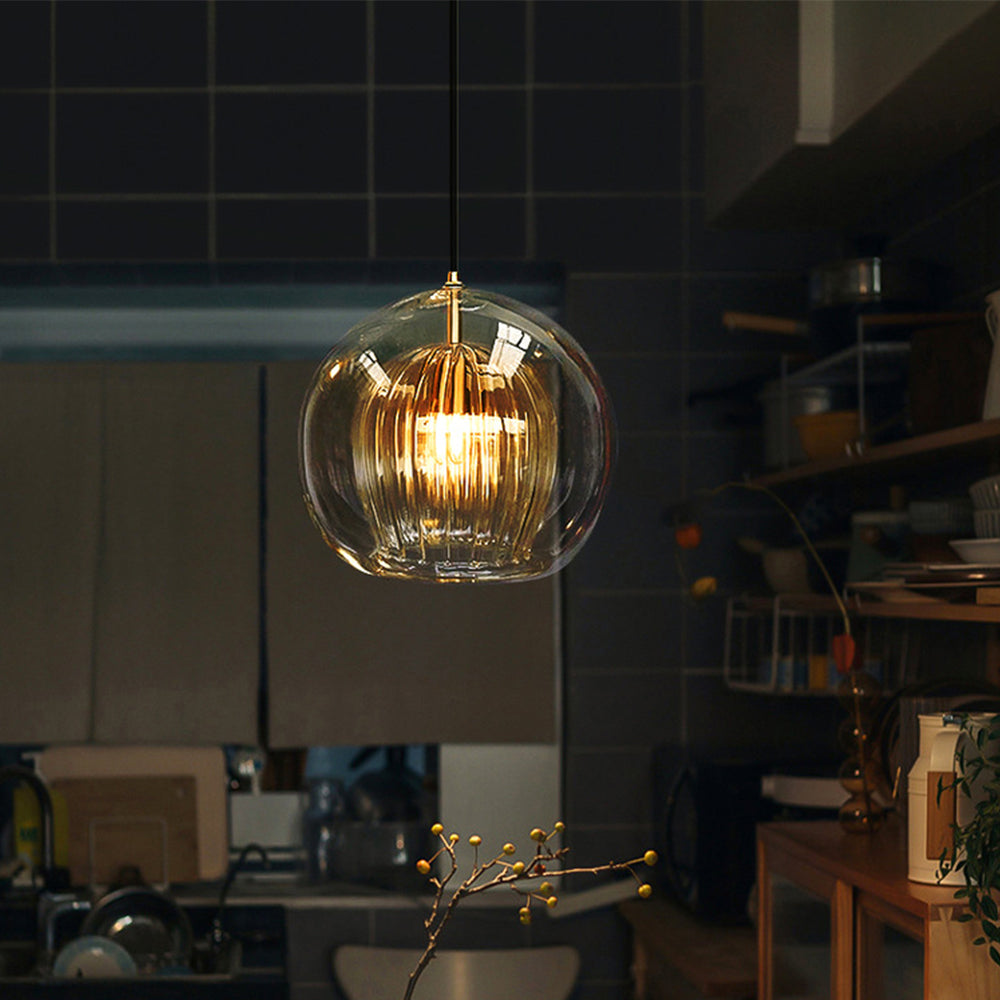Lampa wisząca przezroczysta kula
