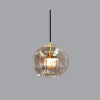 Lampa wisząca przezroczysta kula