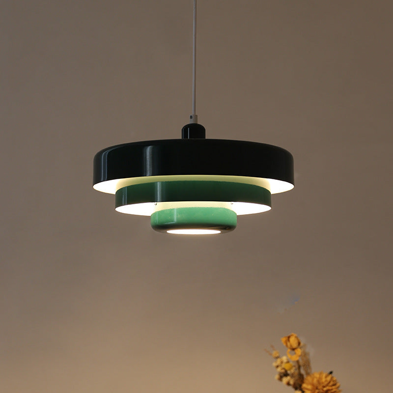 Lampa wisząca retro jadalniana warstwowa
