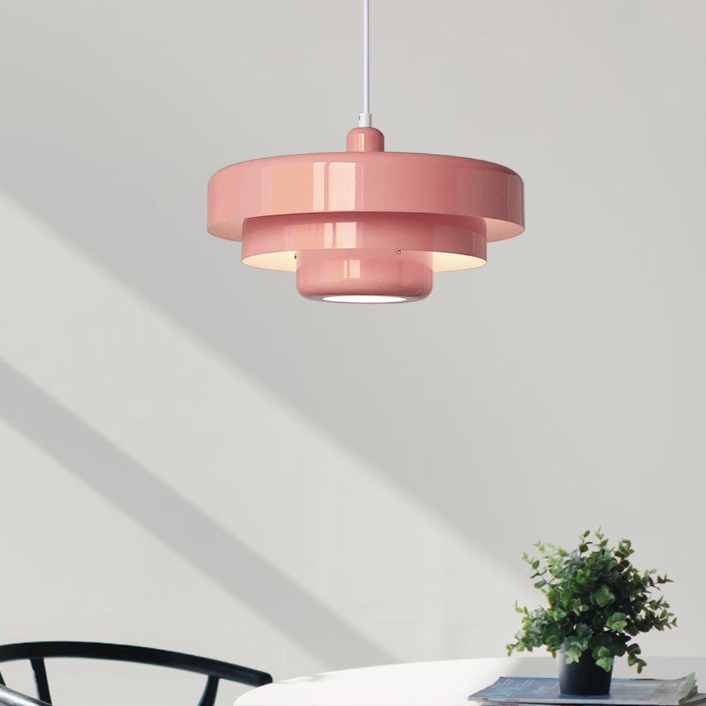 Lampa wisząca retro jadalniana warstwowa