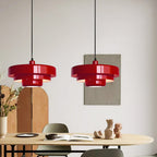 Lampa wisząca retro jadalniana warstwowa