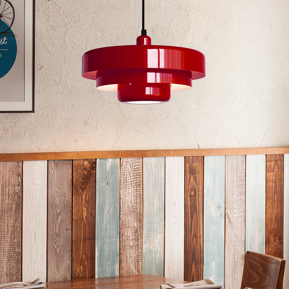 Lampa wisząca retro jadalniana warstwowa