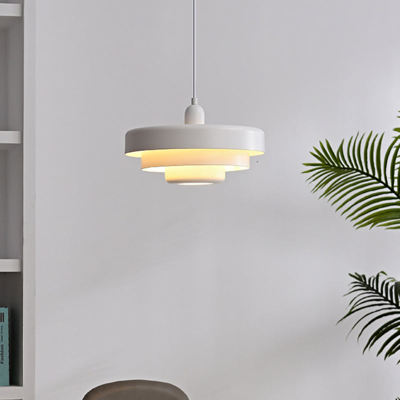 Lampa wisząca retro jadalniana warstwowa