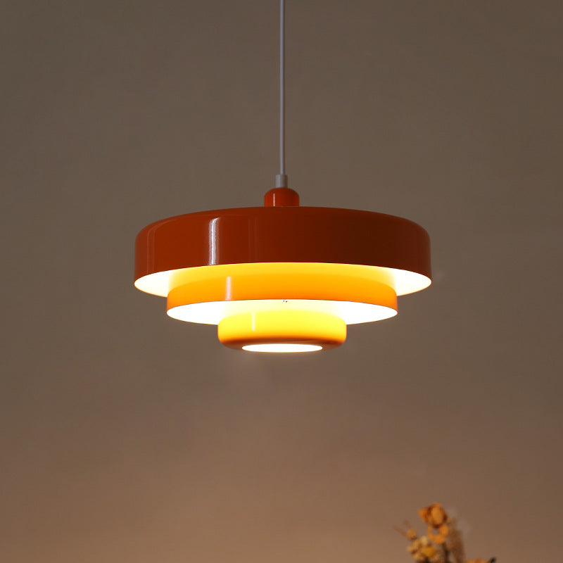 Lampa wisząca retro jadalniana warstwowa