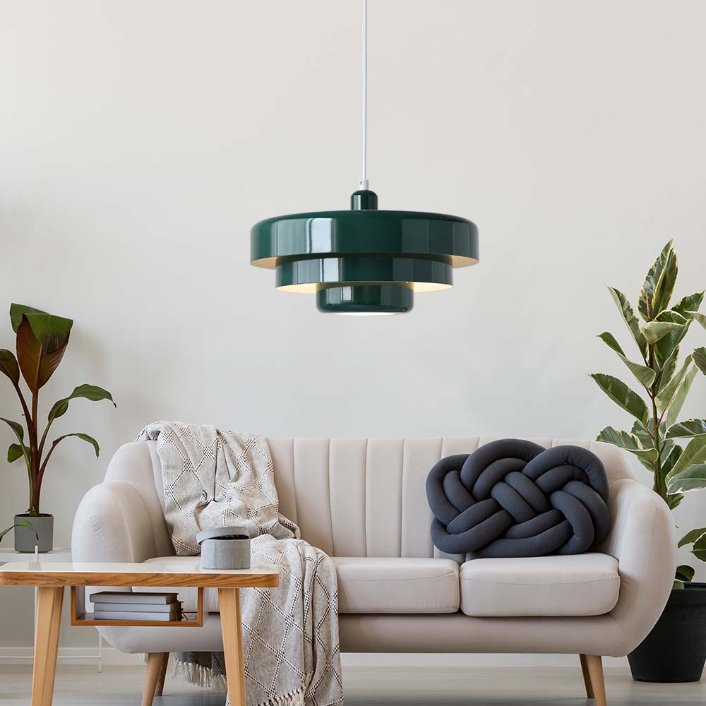 Lampa wisząca retro jadalniana warstwowa