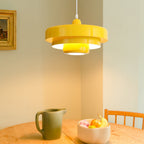 Lampa wisząca retro jadalniana warstwowa