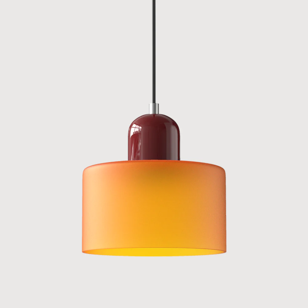 Lampa wisząca retro kolorowa szklana nowoczesna