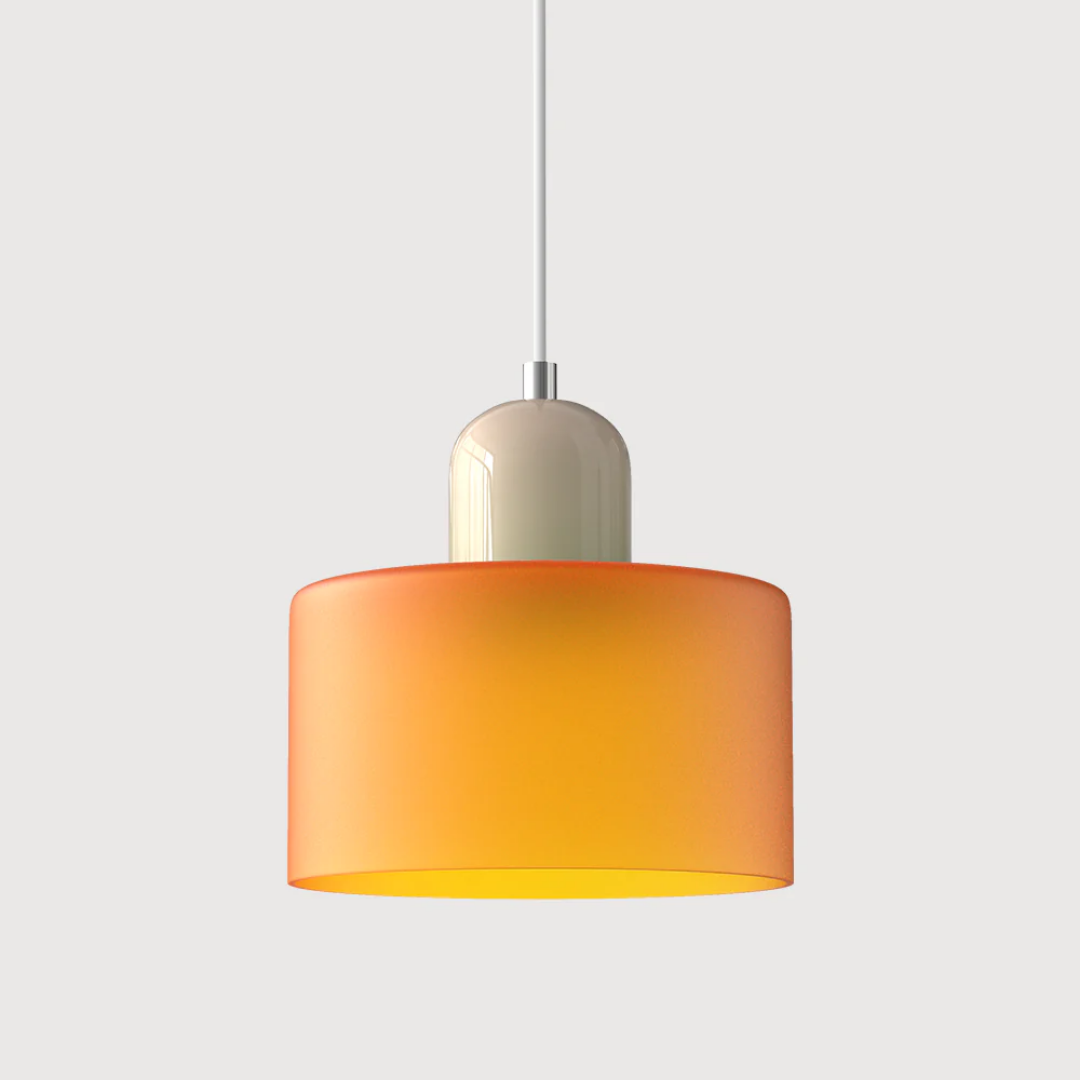 Lampa wisząca retro kolorowa szklana nowoczesna