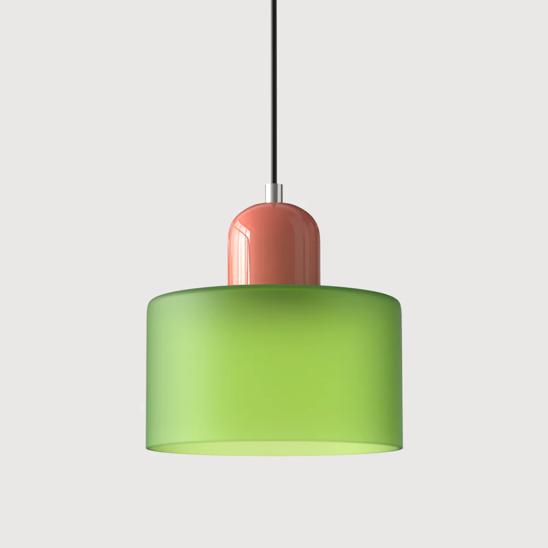 Lampa wisząca retro kolorowa szklana nowoczesna