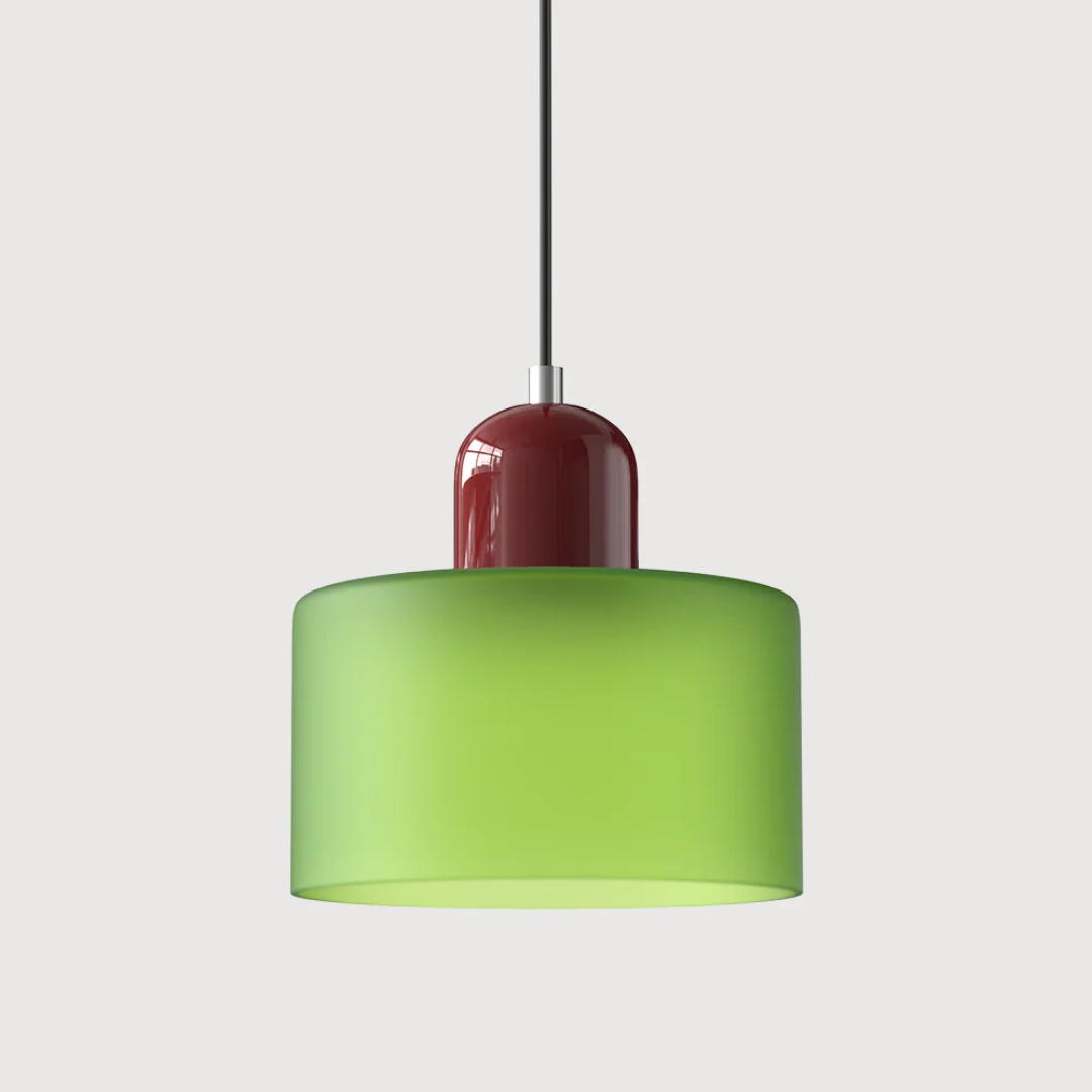 Lampa wisząca retro kolorowa szklana nowoczesna