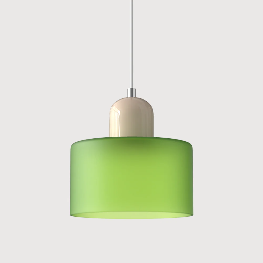 Lampa wisząca retro kolorowa szklana nowoczesna
