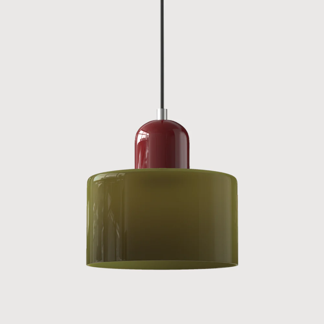 Lampa wisząca retro kolorowa szklana nowoczesna