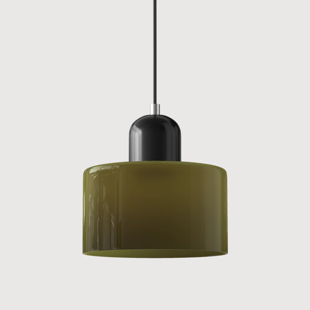 Lampa wisząca retro kolorowa szklana nowoczesna