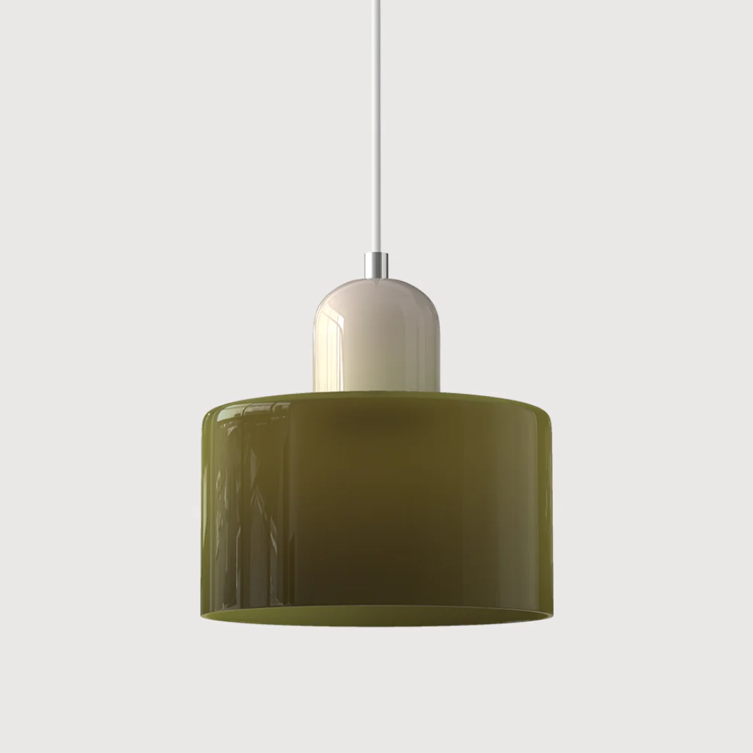 Lampa wisząca retro kolorowa szklana nowoczesna