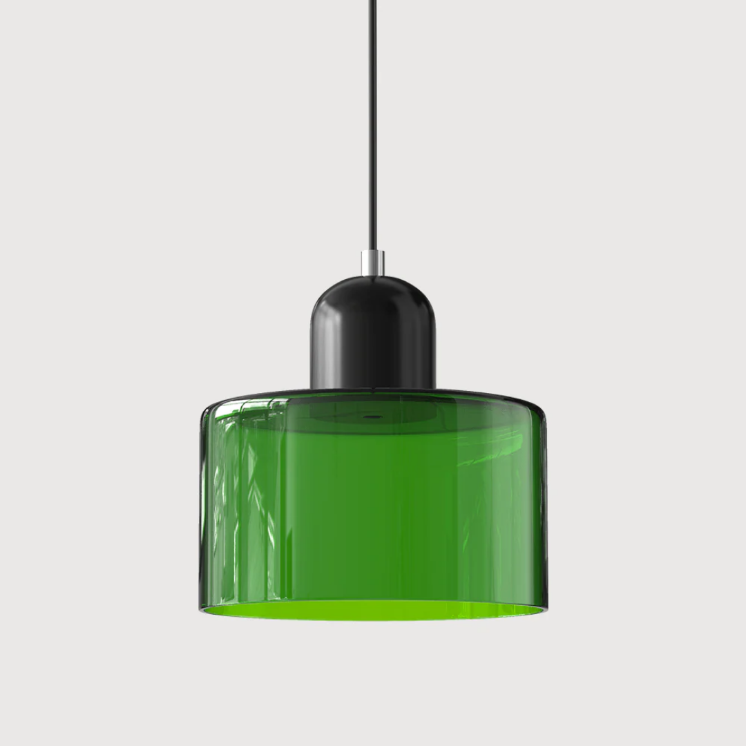 Lampa wisząca retro kolorowa szklana nowoczesna