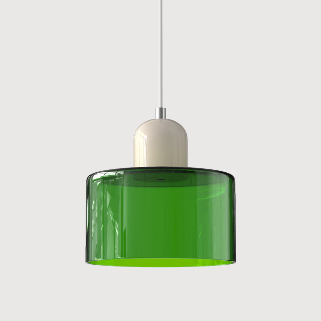 Lampa wisząca retro kolorowa szklana nowoczesna