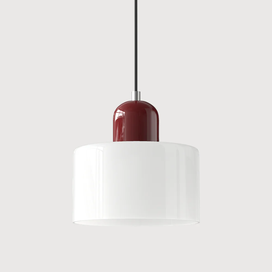 Lampa wisząca retro kolorowa szklana nowoczesna