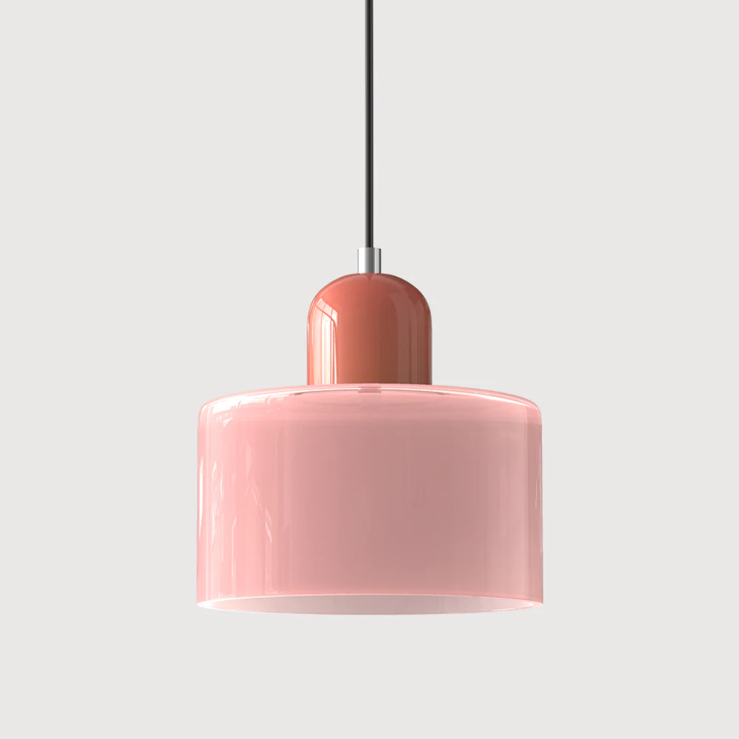 Lampa wisząca retro kolorowa szklana nowoczesna
