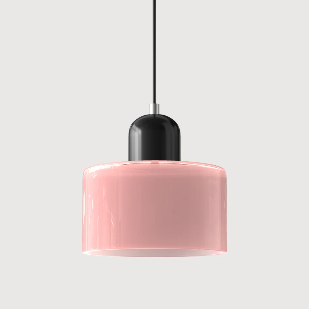 Lampa wisząca retro kolorowa szklana nowoczesna