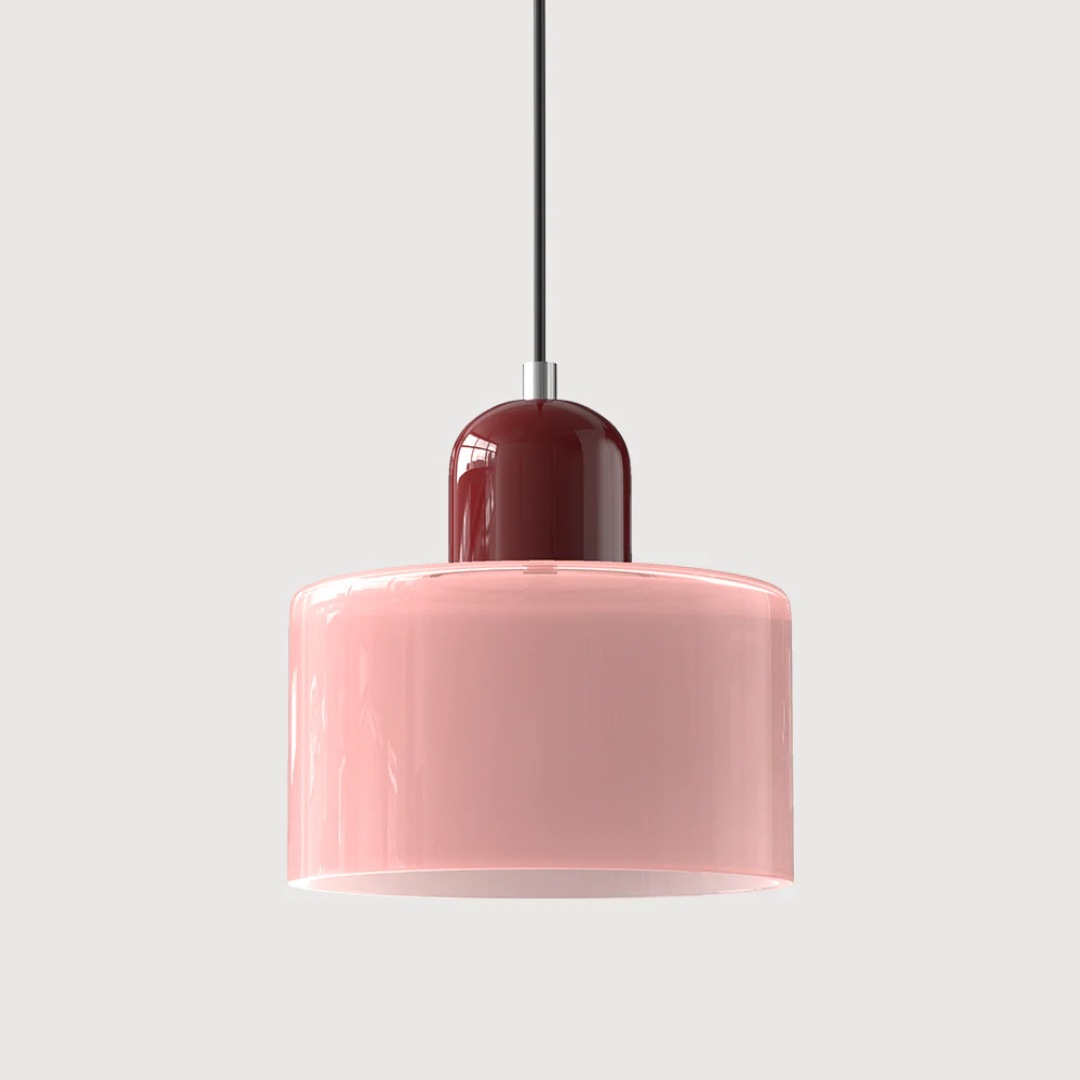 Lampa wisząca retro kolorowa szklana nowoczesna