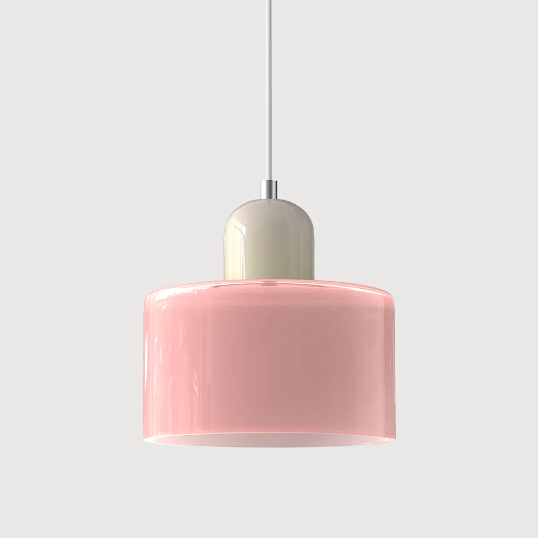 Lampa wisząca retro kolorowa szklana nowoczesna