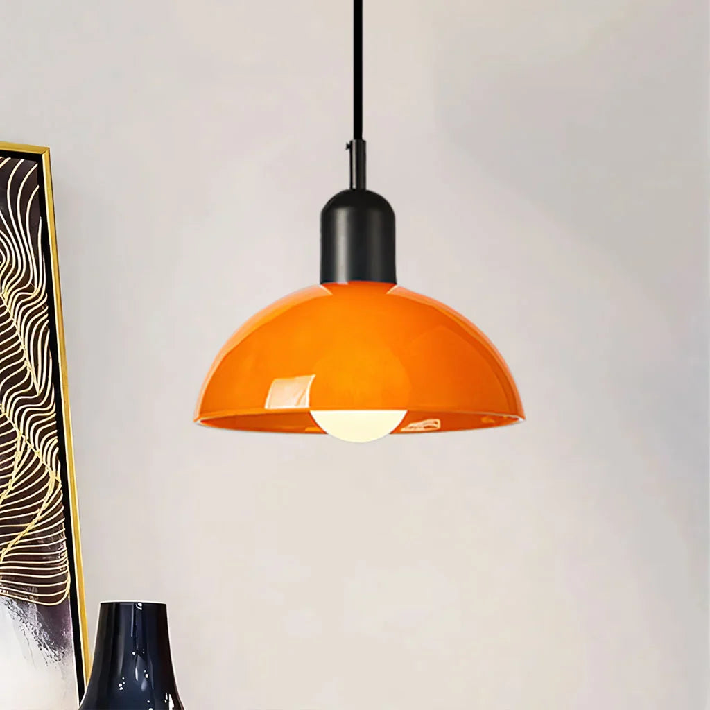 Lampa wisząca retro kopułowa LED