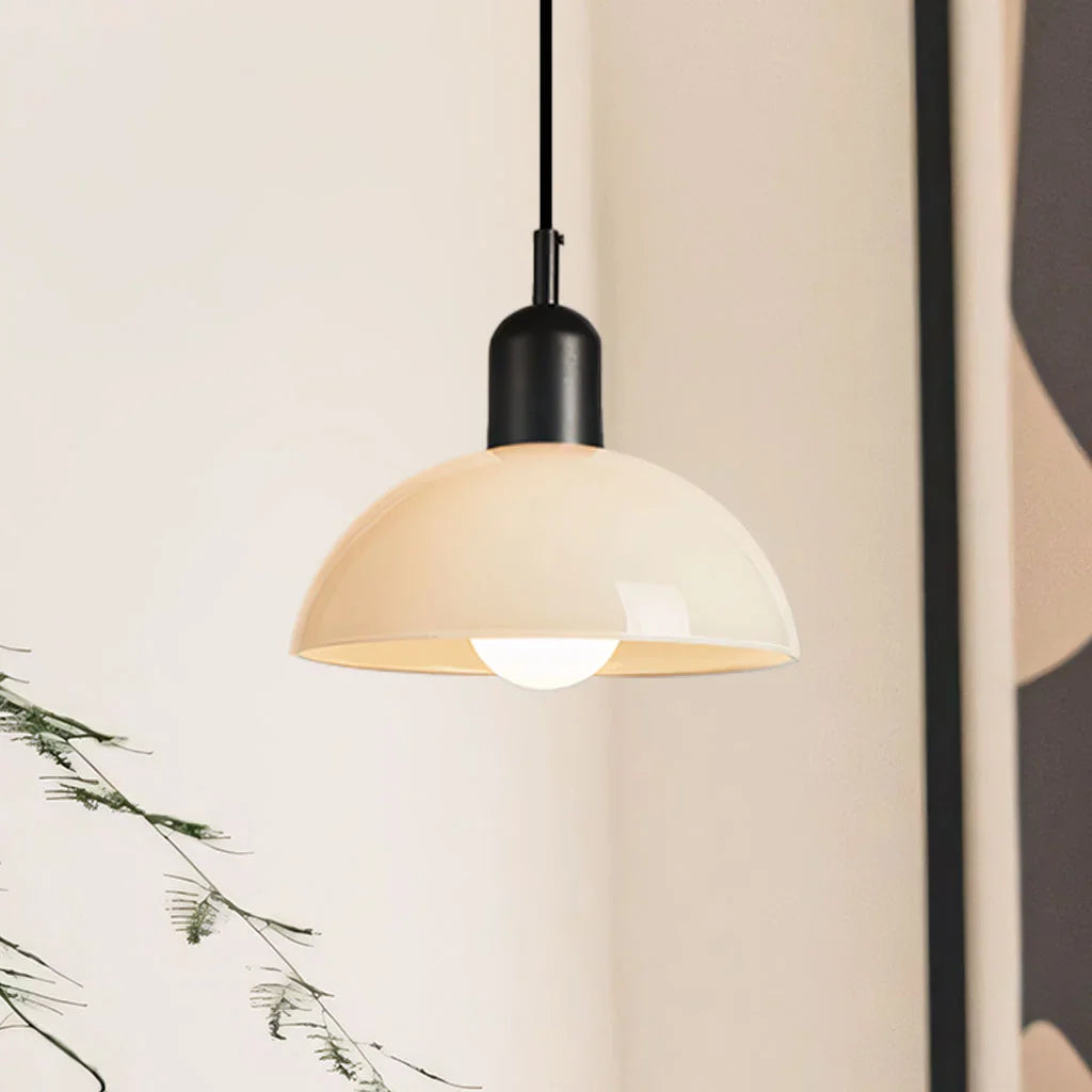 Lampa wisząca retro kopułowa LED