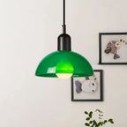 Lampa wisząca retro kopułowa LED