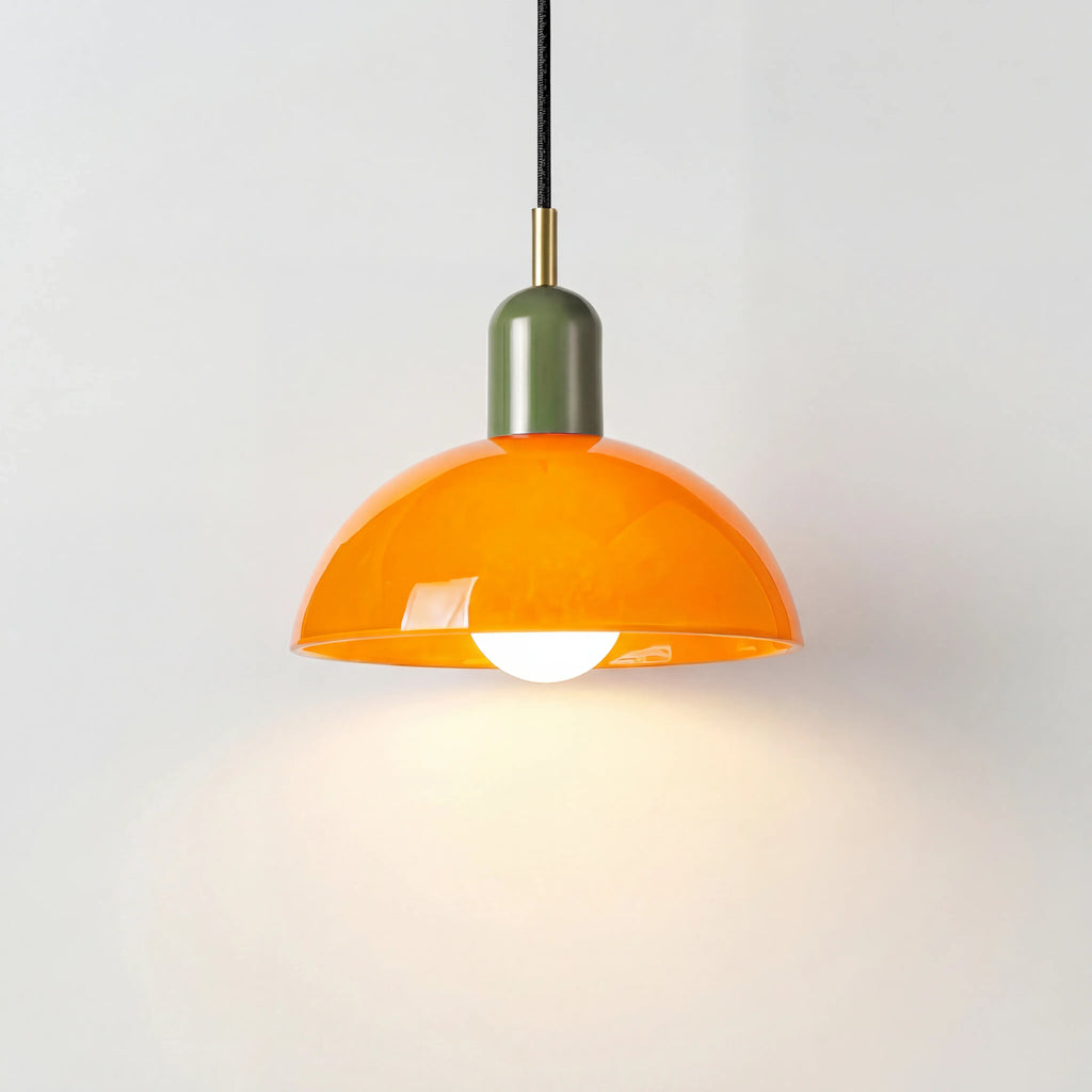Lampa wisząca retro kopułowa LED