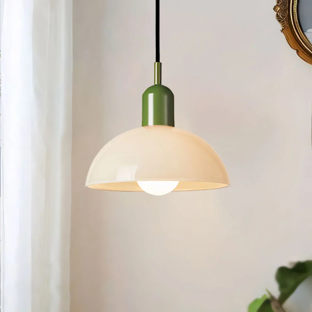 Lampa wisząca retro kopułowa LED