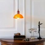 Lampa wisząca retro kopułowa LED