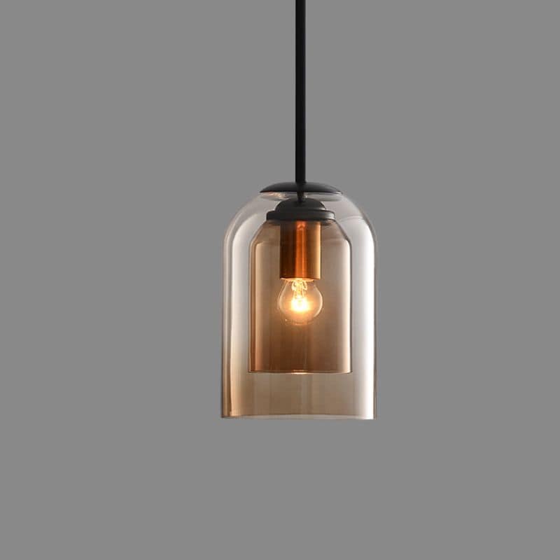 Lampa wisząca nowoczesna kopułowa LED do sypialni