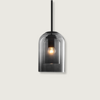Lampa wisząca nowoczesna kopułowa LED do sypialni