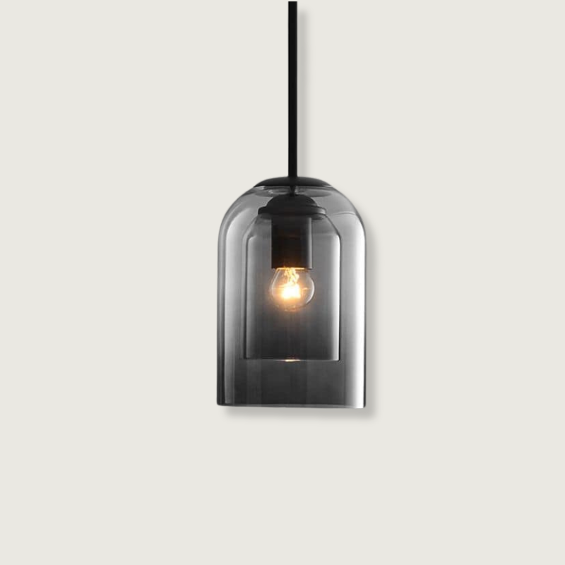 Lampa wisząca nowoczesna kopułowa LED do sypialni