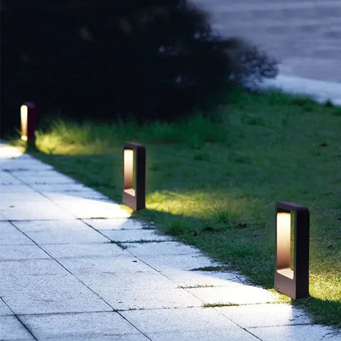 Zewnętrzna lampa ścieżkowa nowoczesny słupek ogrodowy