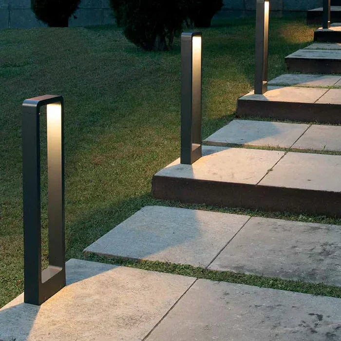 Zewnętrzna lampa ścieżkowa nowoczesny słupek ogrodowy