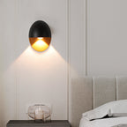 Zewnętrzna lampa ścienna nowoczesna owalna