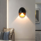 Zewnętrzna lampa ścienna nowoczesna owalna