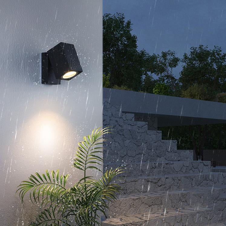 Zewnętrzna lampa ścienna nowoczesna regulowana LED reflektor
