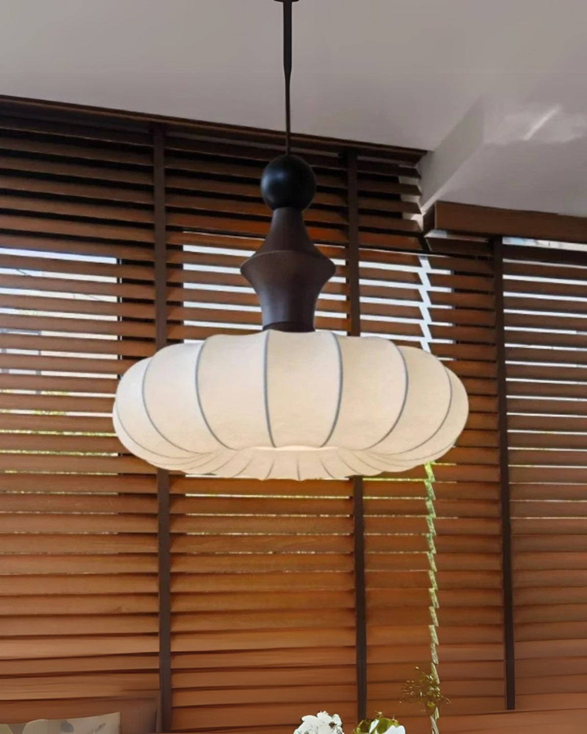 Lampa wisząca boho kokon żłobkowana nowoczesna