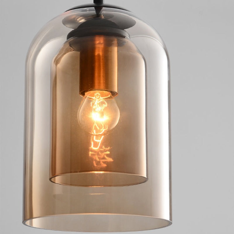 Lampa wisząca nowoczesna kopułowa LED do sypialni